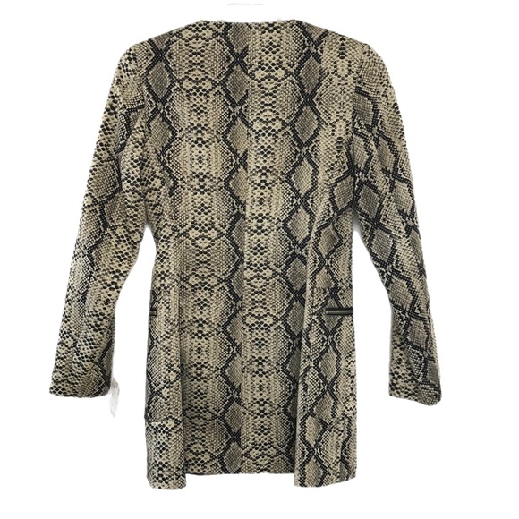 Zara Snakeskin Print Frock Coat - Picture 3 of 7
